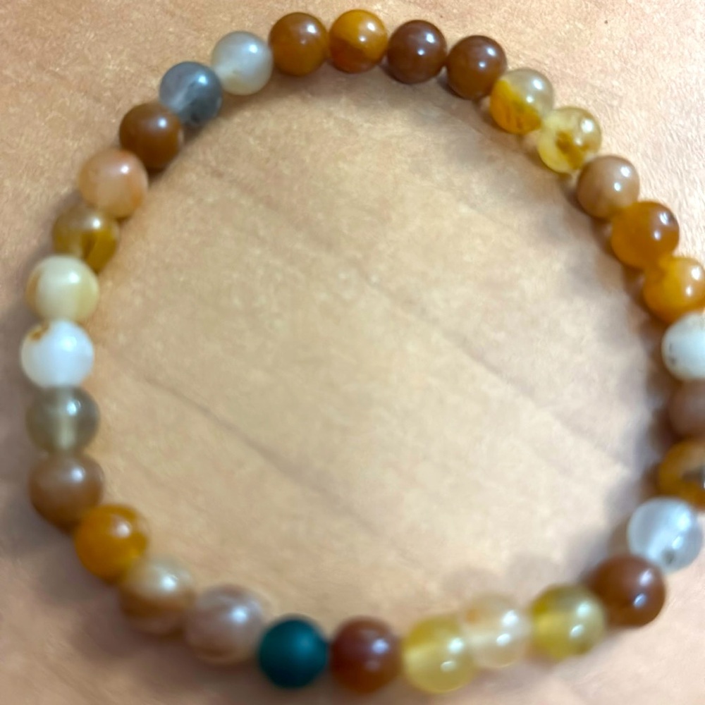 0185B Amber Bracelet 6mm